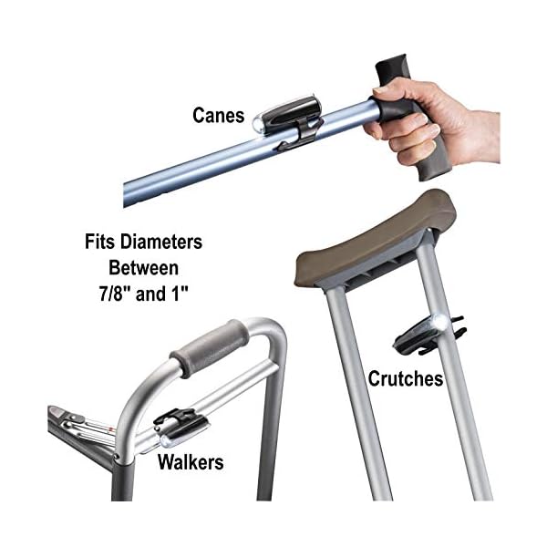 CaneLite Snap On Hands Free LED Flashlight W/AA Battery For Walking