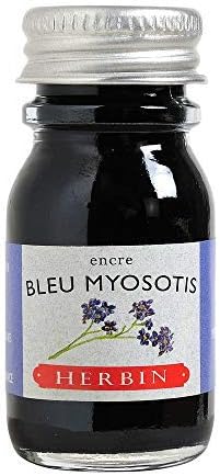 Jacques Herbin 11515T, Writing and drawing ink, Fountain pens and rollerballs, bleu myosotis/ Forget-me-not blue, 10 ml