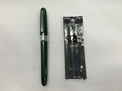 Plaisir fountain pen ink green fine print two sets (japan import)