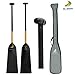 Z&J SPORT Dragon Boat Paddle Full Carbon IDBF Approved Dihedral Blade Oval Shaft (46inch)