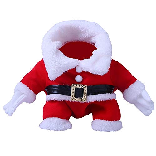 Evetin Christmas Halloween Autumn Winter Warm Clothes Gift for Dog Cat Pet Costume Coat Suit with Cap (Type 2, XL)