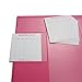 AHZOA There`s 21 X 13 Inch Desk Pad with Pocket Size 14 Monthly Calendar Cards, Desk Mat Clear Transparent Cover (Hot Pink)