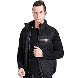 UTUZHE Men's Workwear Electric Heated Vest with USB Charging Heated Clothing Washable Outdoor Cotton Vest