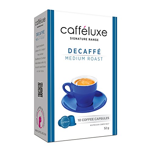 Caffeluxe Nespresso OriginalLine Compatible Coffee Capsules, Decaffe, 60 count ($.49 per capsule)