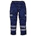 Yoko Mens Hi Vis Polycotton Cargo Trousers with Knee Pad Pockets