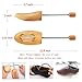 DANGSHAN Unisex Cedar Shoe Tree Adjustable with Tension Spring Coil 1 Pair