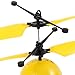 HobbyLane Infrared Sensor Mini Aircraft,Hand Induced Flight Helicopter as Kid's Toy,Cartoon Expression Emoji Balls RC Toys for Kids Teenager with USB Charger (Smug)