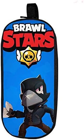 Back to School Brawl Stars Pencil Box School Material To Students Of Cartoon Stationery Storage Bags Double Layer Makeup Bag 9