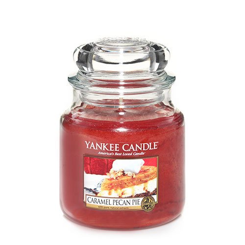 Yankee Candle Caramel Pecan Pie Medium Jar Candle, Food & Spice Scent