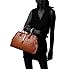 Jack&Chris Ladies Top Handle Tote Bag for Women Crocodile Embossed Purses and Handbags on Clearance, WBDZ024 (Brown)