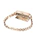 WOCOOL Compatible Fitbit Flex 2 Jewelry Swarovski Crystals Bangle 316L Metal Bracelet fit Flex 2 Bangle (Rosegold)