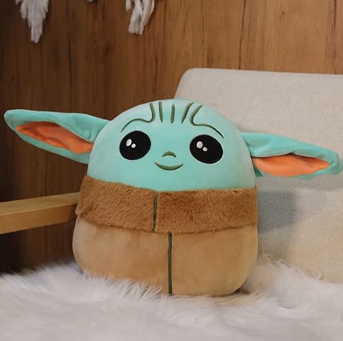 Baby Yoda Reversible Plushie Toys - 6.8 Inch Sided Flip Show Your Mood at All Times(Blue to Green)