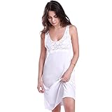 Basic Lace Slip With Round Neckline