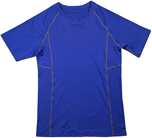 HAOYU Mens Lycra Breathable Crew-Neck Short-Sleeve Tight-fitting T-shirt HY-002