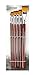 BeeChamp 6pcs Synthetic Nylon Hair Flat Art Paint Brush Set for Water-based Painting Watercolors, Acrylics and Oils