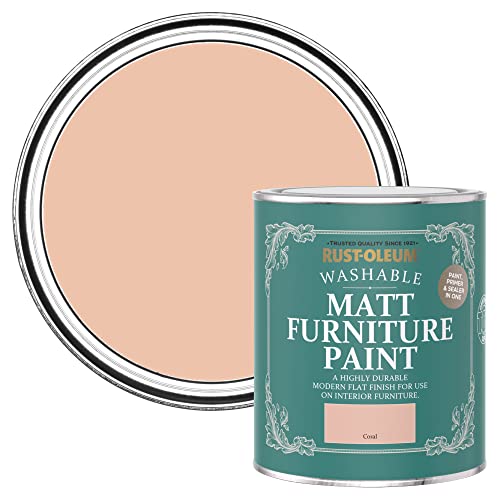 Rust-Oleum Pintura mate para muebles Coral 750ml