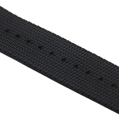 24mm-Black-Nato-Strap-Replacement-Watch-Band-Nylon-Strap-5-Ring-Black-PVD-Buckle