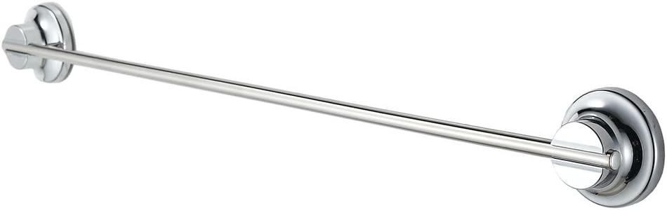 KWELS Bathroom Single Towel Rack Towel Bar, Wash Cloth Suction Cup Wall Mount Towel Rail for Bathroom Shower - Chrome Stainless Steel, 40cm/15.7inches