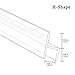 Glass Shower Door Seal Strip(No adhesive Include), Frameless Weather Stripping Seal Sweep for Door Windows, Flexible with Durable Weatherproof Silicone for 3/8