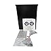 S.A.C. TD1000BK Sanitary Napkin and Tampon Disposal Receptacle – Surface Mount, Black Steel, Hidden Liner, Lift-Top Lid, Mounting Hardware Included