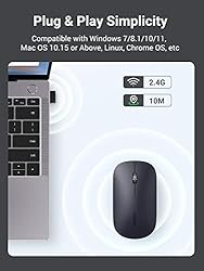 UGREEN Wireless Mouse, 2.4G Slim Silent Computer