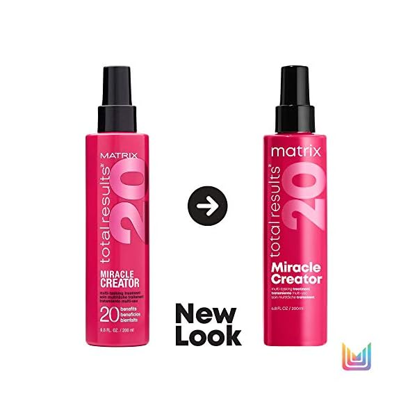Matrix-Total-Results-Miracle-Creator-20-Multi-Benefit-Hair-Styling-Primer-Nourishes-Hair-200-ml Matrix Multi-Tasking Hair Treatment, Leave-In Conditioner and Heat Protector with 20 Benefits, Total Results, Miracle…
