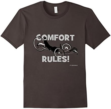 Men's Recumbent Trike Comfort Rules Abstract Tee XL Asphalt