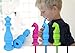 Silicone Chewable Pencil Toppers 8 Pack - FDA-approved Safe King and Horse Shaped - Perfect for Baby Teething, Children's Pencil Toppers Decoration, Therapy Toys, Chewy Tubes, Fidgets, Oral Motor Chew