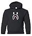 Qasimoff New Graphic Shirt Bape Shark Boys Girls Youth Hooded Sweatshirt (Black, Youth X-Large)