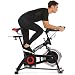 ANCHEER Indoor Cycling Bike Stationary, Quiet Smooth Belt Drive System Flywheel Exercise Bike with Heart Rate, LCD Monitor, Adjustable Seat and Handlebars & Base for Home Workout