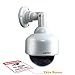 Fake Security Surveillance Camera Fake CCTV Dome Camera with Realistic Look Red LED Light Indoor and Outdoor Use, Decoy Camera for Home & Business - by Armo