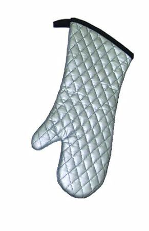RITZ Heavy Duty 100% Cotton Silicone Coated Grilling Oven Mitt, 17-Inch