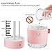 Portable Mini Humidifier, 500ml Small Cool Mist Humidifier with Night Light, USB Personal Desktop Humidifier for Baby Bedroom Travel Office Home, Auto Shut-Off, 2 Mist Modes, Super Quiet (Pink)