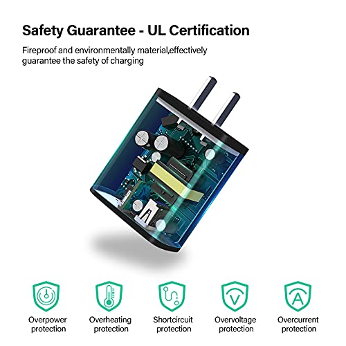 OLAIKE Weatherproof Power Micro USB Cable with Charger Adapter(1 Pack