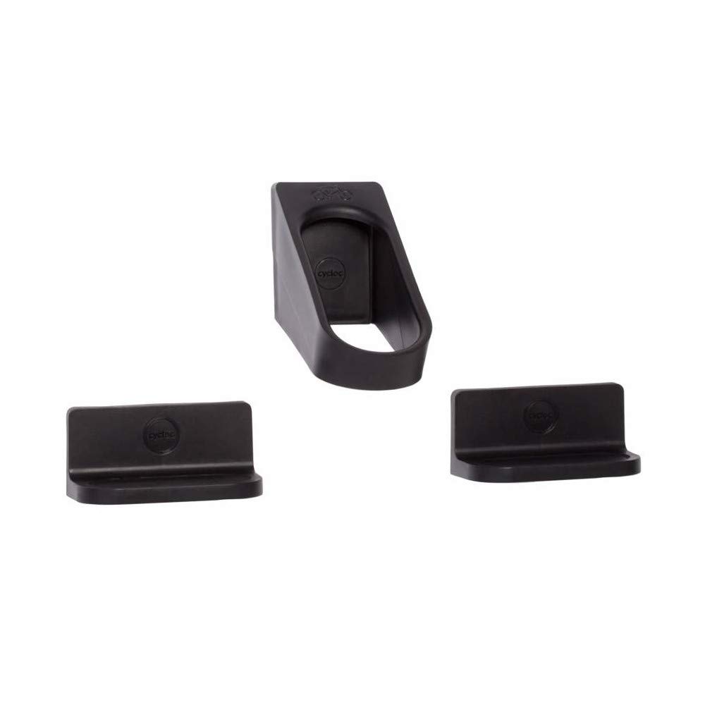 Cycloc Hero - Wall Mount Bike Storage Rack – Horizontal Pedal Hung Cycle Storage For Platform Pedals - Black