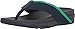 FitFlop Women's Surfa Flip-Flop, midnight navy/parakeet green 8 M US