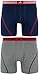 adidas Men's Athletic Stretch 2-Pack Boxer Brief, Collegiate Navy/Noble Maroon Heather Dk Grey/Collegiate Navy, Large