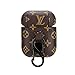 AirPods Case, Leather Protective Shockproof Case Cover AirPods Accessories with Carabiner Compatible with Apple AirPods Charging Case