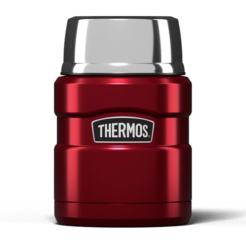 Thermos Stainless King Cranberry Red Food Flask (470ml) 9h Hot | 14h Cold