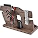 Wood Cell Phone Stand Smartwatch Wallet Holder. Man Cave Decor Multiple Gadget Dock Mobile Accessory Organizer. Nightstand Charging Docking Station Dad Wooden Desk Storage. Bed Side Dresser Valet Tray