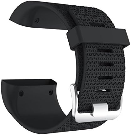 Komise Soft Replacement Wristband Watch Band Strap Clasp Buckle For Fitbit Surge, Band Length: 160-220MM