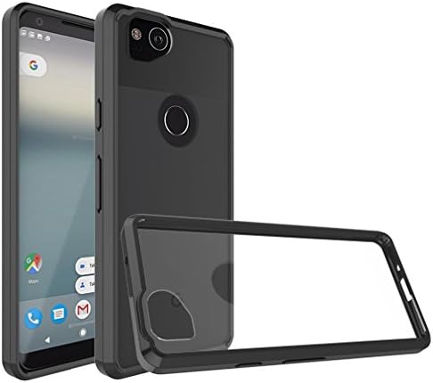 Google Pixel 2 Case,Lbsel Ultra-Clear&amp;Slim Fit TPU Shock Absorption Bumper Anti-Scratches Flexible Soft Protective Phone Case Cover for Google Pixel 2 [5.0"inch][Black][1-Pack] 2017