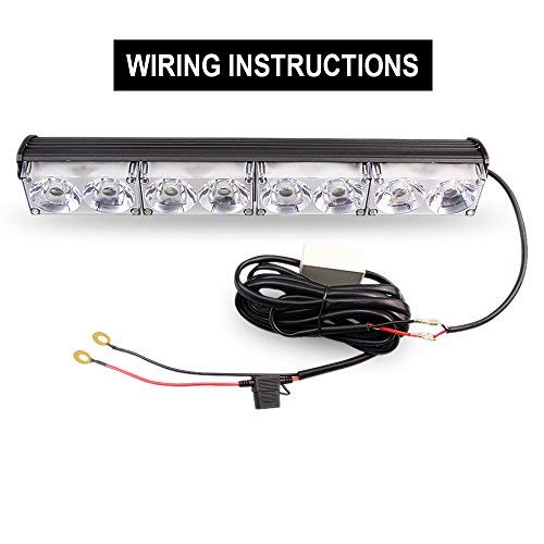LEADTOPS Heavy Duty LED Light Bar 400Watts Load Wiring Harness Wireless ...
