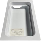 Construction Solutions DBX1000M-4 Metal Recessed Dryer Vent Box With Snap on Trim Ring-White- Up or Down venting- For 2x4" Wall-With 4 inch Oval Pipe Opening