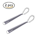 YUYUE Sauce Whisk Stainless Steel Spring Egg Beater Handheld Magic Whisk, 8 Inch (Style 2)