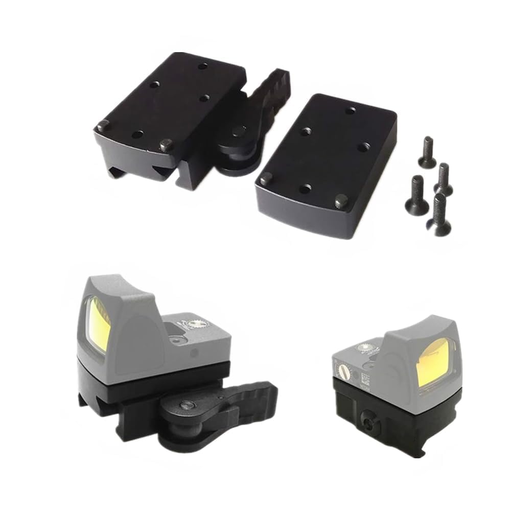 HWZ Mini Riser Mount Red DOT Sight Mount with QD Quick Detach Auto Lock Picatinny-Style Rail Base