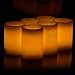 Set of 6 Real Wax Flameless LED Candles with 10-Key Remote Control and Timer Features LED Candle Size Diameter 3