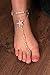 Fine Lady Beaded Beach Wedding Barefoot Sandals,Bridal Bangle Wedding Bangles,Pool Party Accessories One Size
