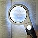 Magnifying Glass with Light, 5x 20x Handheld Magnifier for Reading, Led Illuminated Magnifying Glass for Kids, Seniors, Hobbies, Low Vision, Macular Degeneration by Magdisc