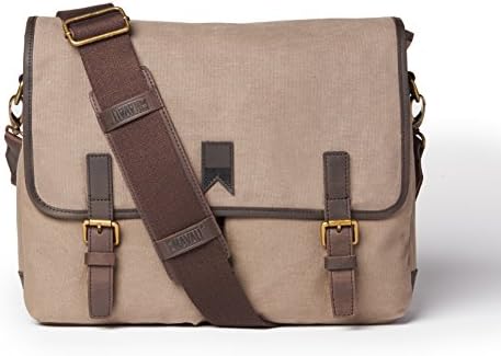 Navali Navigator Waxed Canvas and Leather 15-inch Laptop Messenger Bag - Perfect Work Bag